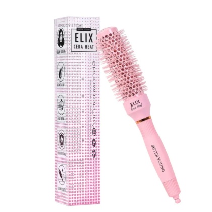 Sister Young Elix Cera Heat Szczotka do Modelowania Włosów Okrągła Różowa 43mm
