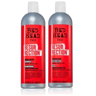 Tigi Bed Head Resurrection Szampon + Odżywka Regenerująca do Włosów Zniszczonych 2x750ml