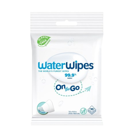 WaterWipes Bio OnTheGo odświeżające chusteczki nawilżane 10szt