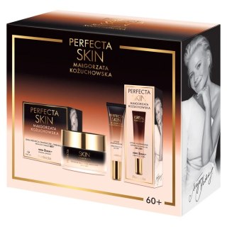 Perfecta Skin Małgorzata Kożuchowska 60+ zestaw przeciwzmarszczkowy krem na dzień i na noc 50ml + liftingująco-rozświetlający krem pod oc