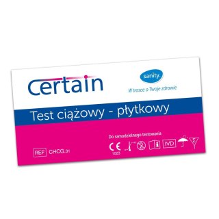 Sanity Certain test ciążowy płytkowy