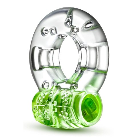 Blush Play With Me Arouser Vibrating C-Ring wibrująca opaska na penisa Green