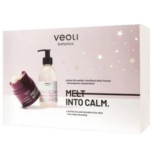 Veoli Botanica Melt Into Calm zestaw masełko do demakijażu 40g + żel do mycia twarzy 190ml