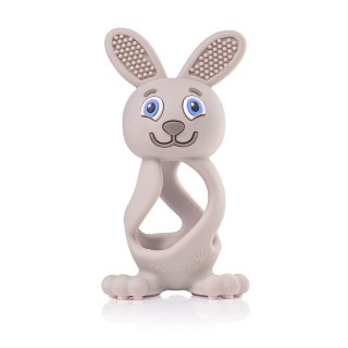 Brush-Baby Bobbie Bunny Teether zabawka-gryzak dla niemowląt Cappuccino Grey