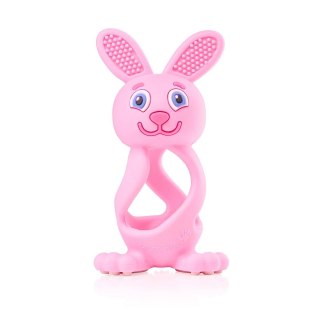 Brush-Baby Bobbie Bunny Teether zabawka-gryzak dla niemowląt Rose Pink