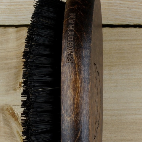 Gorgol Beardyman Barber Brush, szczotka, kartacz do wąsów i brody