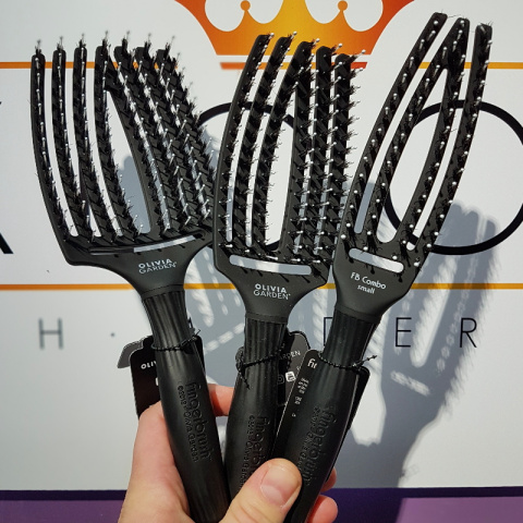 Olivia Garden Finger Brush S, szczotka do rozczesywania i masażu z włosiem dzika, mała Olivia Garden Finger Brush S, szczotka do rozczesywania i masażu z włosiem dzika, mała