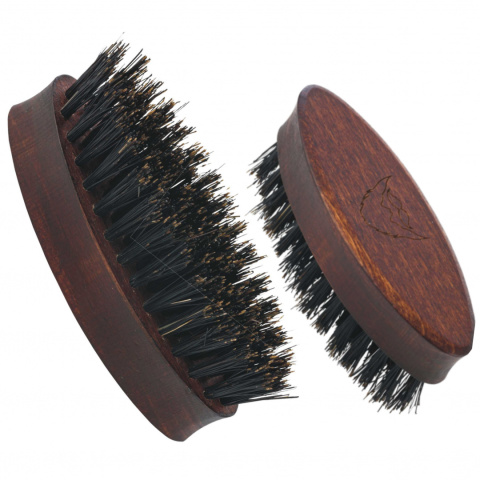 Gorgol Beardyman Micro Brush, szczotka kieszonkowa ciemna, kartacz do wąsów i brody Gorgol Beardyman Micro Brush, szczotka kieszonkowa ciemna, kartacz do wąsów i brody