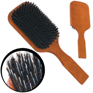 Gorgol Brush, szczotka pneumatyczna z naturalnego włosia 14R + rozczesywacz