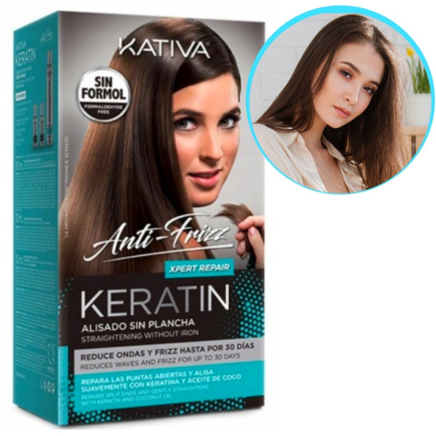 Kativa Keratin Xpert Repair nanoplastia, keratynowe prostowanie dla rozdwajających końcówek