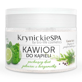 Krynickie SPA Kawior do kąpieli pachnący duet jałowiec z bergamotką 250g