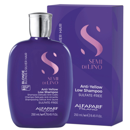 Alfaparf Semi Di Lino Anti-Yellow Szampon do włosów blond i siwych 250ml