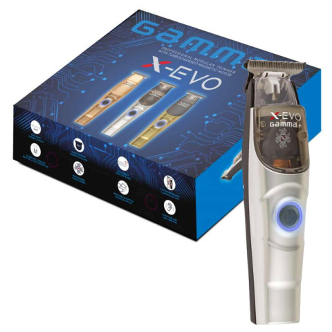 Gamma Piu X-Evo Trymer bezprzewodowy + 3 obudowy
