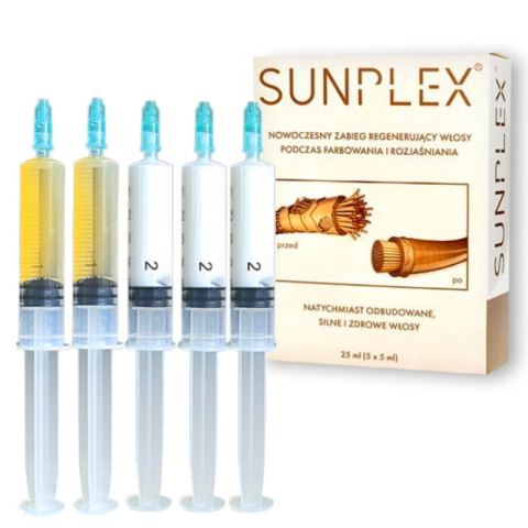Sunplex Kuracja, Zabieg regenerujący do włosów 5x5ml Sunplex Kuracja, Zabieg regenerujący do włosów 5x5ml