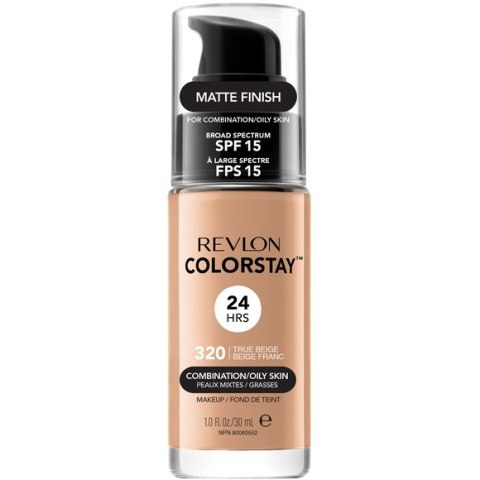 Revlon ColorStay™ Makeup for Combination/Oily Skin SPF15 podkład do cery mieszanej i tłustej 320 True Beige 30ml Revlon ColorStay™ Makeup for Combination/Oily Skin SPF15 podkład do cery mieszanej i tłustej 320 True Beige 30ml