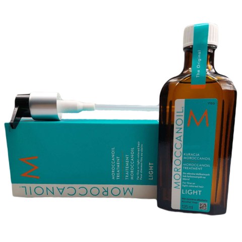 Moroccanoil Treatment Light, olejek lekka kuracja do włosów farbowanych + pompka Moroccanoil Treatment Light, olejek lekka kuracja do włosów farbowanych + pompka