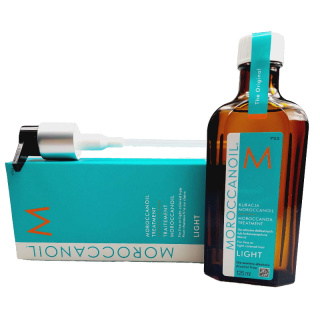 Moroccanoil Treatment Light, olejek lekka kuracja do włosów farbowanych delikatnych 125ml + pompka