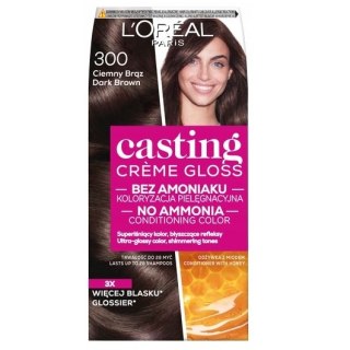 L'Oreal Paris Casting Creme Gloss farba do włosów 300 Ciemny Brąz