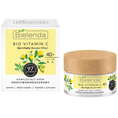 Bio Vitamin C nawilżający krem przeciwzmarszczkowy 40+ dzień/noc 50ml Bielenda Bio Vitamin C nawilżający krem przeciwzmarszczkowy 40+ dzień/noc 50ml Bielenda