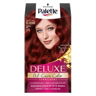 Palette Deluxe Oil-Care Color farba do włosów trwale koloryzująca z mikroolejkami 575 (6-888) Intensywna Czerwień