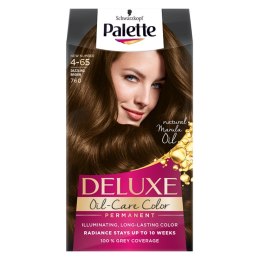 Deluxe Oil-Care Color farba do włosów trwale koloryzująca z mikroolejkami 760 (4-65) Olśniewający Brąz Palette