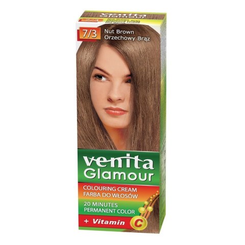 Venita Glamour farba do włosów 7/3 Orzechowy Brąz