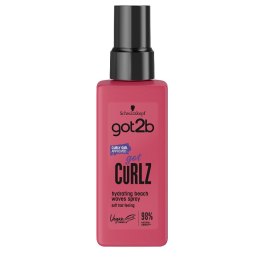Got Curlz spray do włosów nawilżający i zmiękczający włosy dla efektu plażowych fal 150ml Got2B