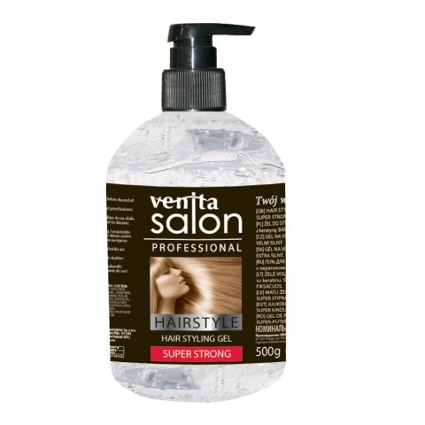 Venita Hair Styling Gel żel do stylizacji włosów Super Strong 500g Venita Hair Styling Gel żel do stylizacji włosów Super Strong 500g