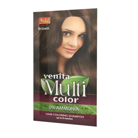 Venita MultiColor szampon koloryzujący 4.17 Brąz 40g Venita MultiColor szampon koloryzujący 4.17 Brąz 40g