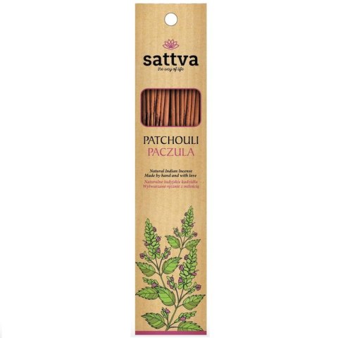 Sattva Natural Indian Incense naturalne indyjskie kadzidełko Paczula 15szt Sattva Natural Indian Incense naturalne indyjskie kadzidełko Paczula 15szt