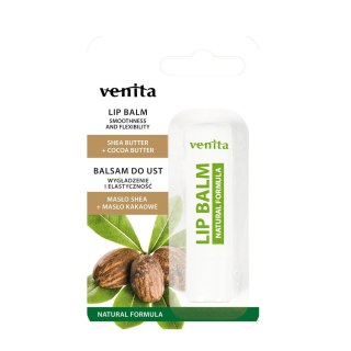 Venita Naturalny balsam do ust Masło Shea + Masło Kakaowe 4g