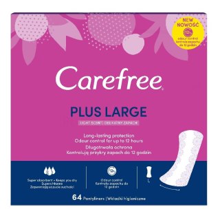 Carefree Plus Large wkładki higieniczne Light Scent 64szt.