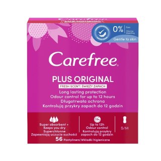 Carefree Plus Original wkładki higieniczne Fresh Scent 56szt.