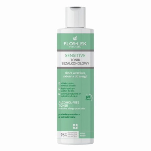 Floslek Sensitive tonik bezalkoholowy do skóry wrażliwej 225ml Floslek Sensitive tonik bezalkoholowy do skóry wrażliwej 225ml