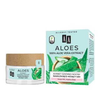 AA Aloes 100% Aloe Vera Extract Hydro sorbet dzienno-nocny 48h nawilżająco-kojący 50ml