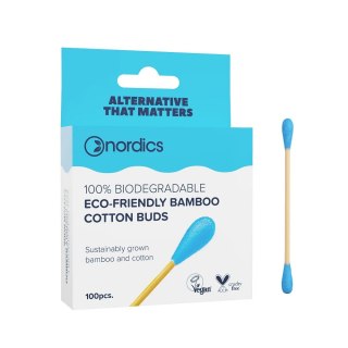 Nordics Bamboo Cotton Buds patyczki bambusowe Blue 100szt.