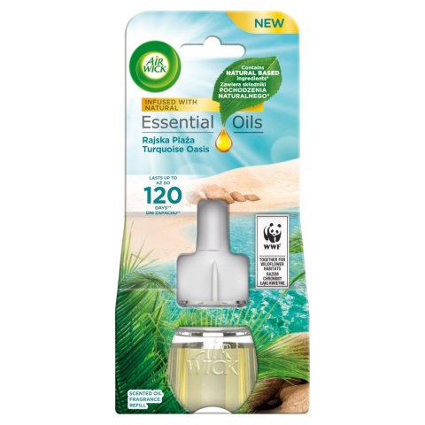 Air Wick Essential Oils wkład do elektrycznego odświeżacza Rajska Plaża 19ml Air Wick Essential Oils wkład do elektrycznego odświeżacza Rajska Plaża 19ml