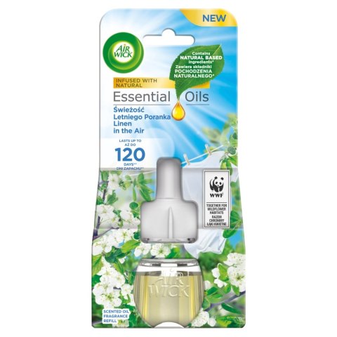 Air Wick Essential Oils wkład do elektrycznego odświeżacza Świeżość Letniego Poranka 19ml Air Wick Essential Oils wkład do elektrycznego odświeżacza Świeżość Letniego Poranka 19ml