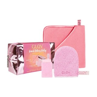 Glov Good Vibes Only zestaw Scrubex peeling do ust + On-The-Go rękawiczka do demakijażu + Mask Remover do usuwania pozostałości masek