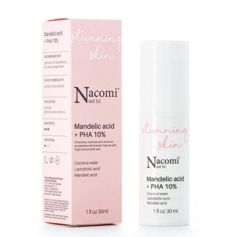 Nacomi Next Level Kwas Migdałowy + PHA 10% 30ml Nacomi Next Level Kwas Migdałowy + PHA 10% 30ml