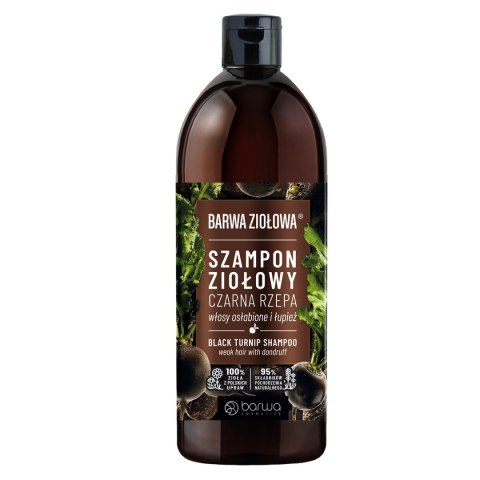 Barwa Szampon ziołowy do włosów osłabionych i z łupieżem Czarna Rzepa 480ml Barwa Szampon ziołowy do włosów osłabionych i z łupieżem Czarna Rzepa 480ml