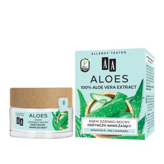 AA Aloes 100% Aloe Vera Extract krem dzienno-nocny odżywczo-nawilżający 50ml