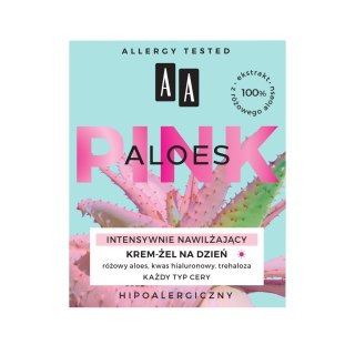 AA Aloes Pink krem intensywnie nawilżający żelowy na dzień 50ml