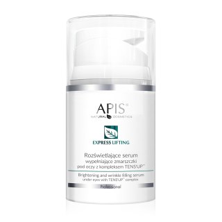 APIS Express Lifting rozświetlające serum wypełniające zmarszczki pod oczy z kompleksem TENS'UP™ 50ml