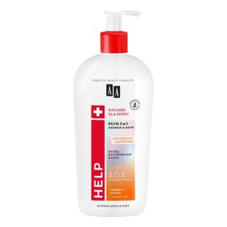 AA Help płyn 2w1 Shower & Bath łagodząco-ochronny 400ml