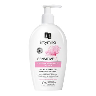 AA Intymna Ochrona&Pielęgnacja Sensitive emulsja do higieny intymnej dozownik 300ml