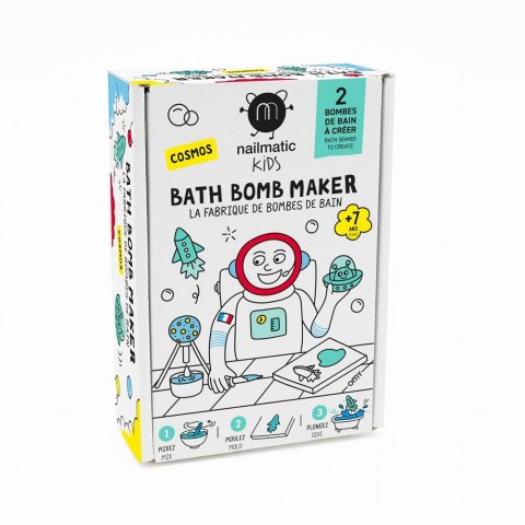 Nailmatic Kids Bath Bomb Maker zestaw do tworzenia kul kąpielowych Cosmos 2 kształty Nailmatic Kids Bath Bomb Maker zestaw do tworzenia kul kąpielowych Cosmos 2 kształty