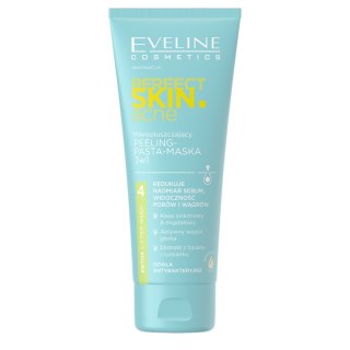 Eveline Cosmetics Perfect Skin.acne mikrozłuszczający peeling-pasta-maska 3w1 75ml