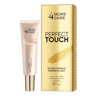 More4Care Perfect Touch kryjący podkład rozświetlający 103 Beige 30ml