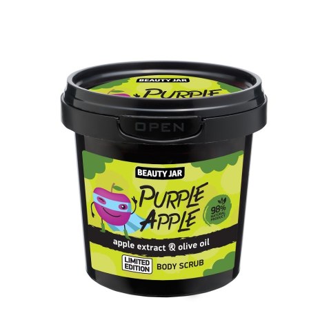 BEAUTY JAR Purple Apple peeling do ciała z ekstraktem z jabłek i oliwą 200g BEAUTY JAR Purple Apple peeling do ciała z ekstraktem z jabłek i oliwą 200g